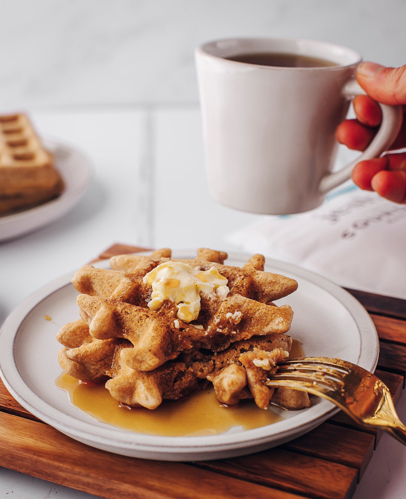 Sourdough waffles