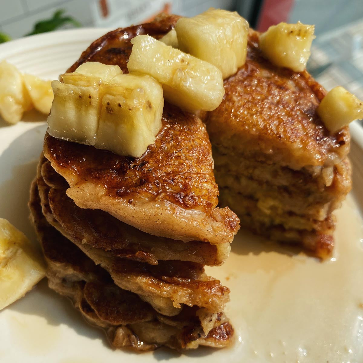 Sourdough Banana Pancakes