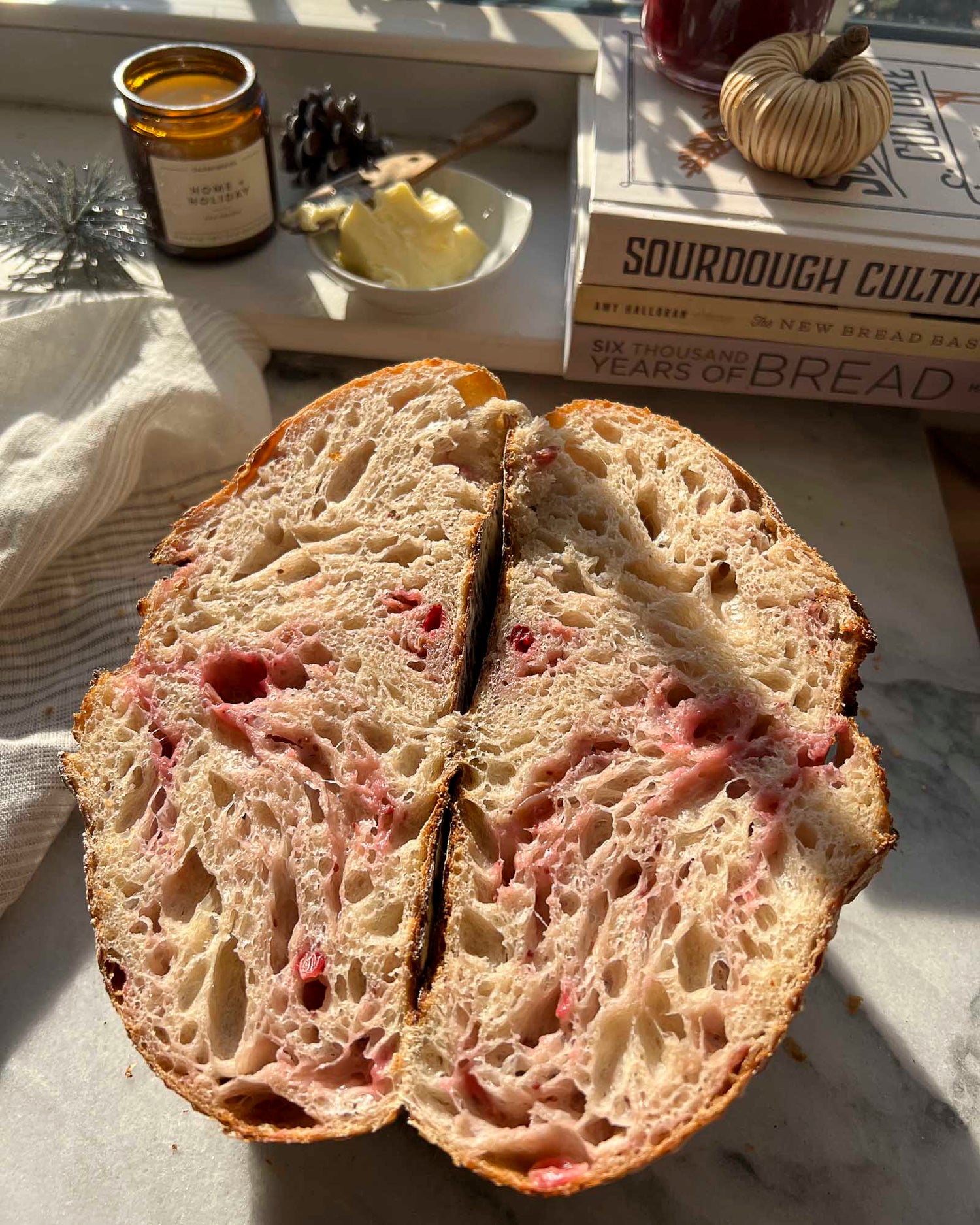 Cranberry Artisan Sourdough Bread