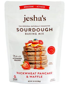 Jesha's Sourdough Buckwheat Pancakes