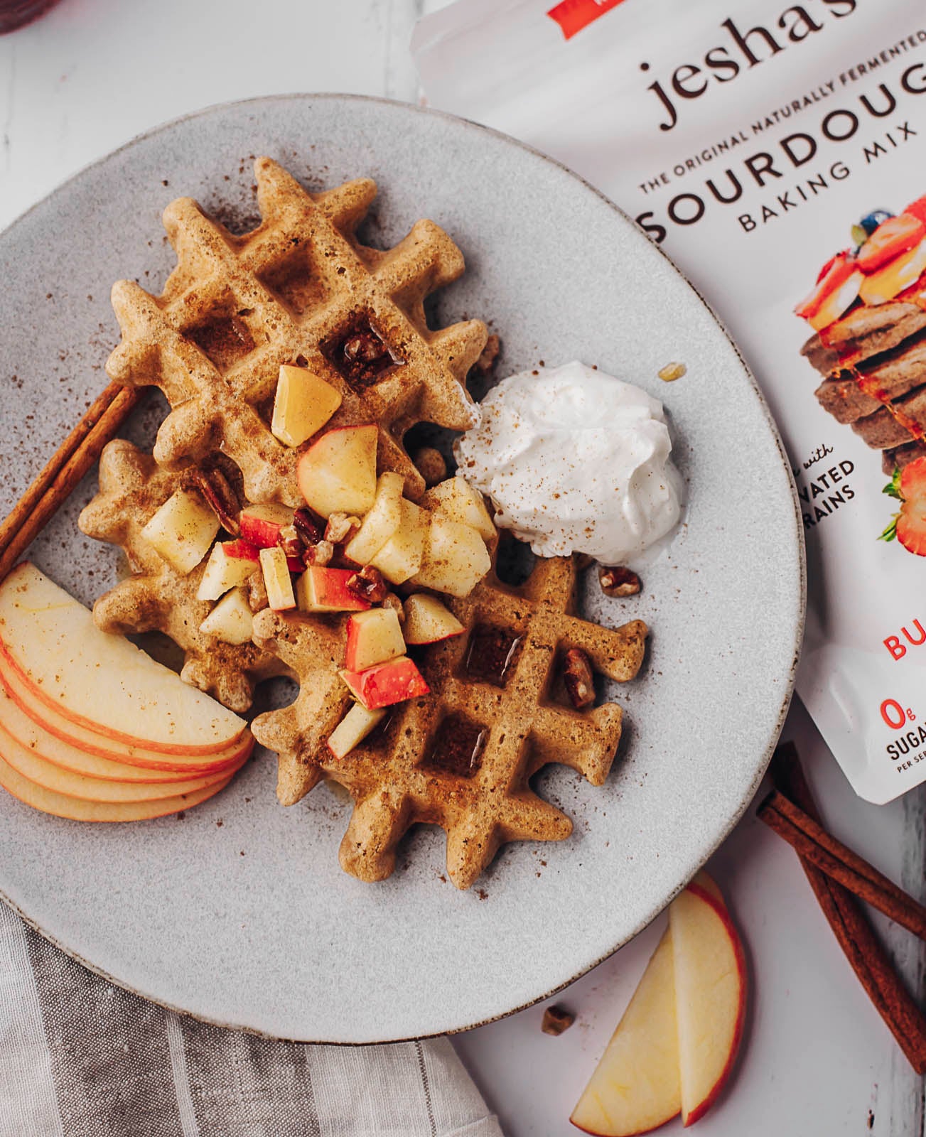 Sourdough Buckwheat Waffles