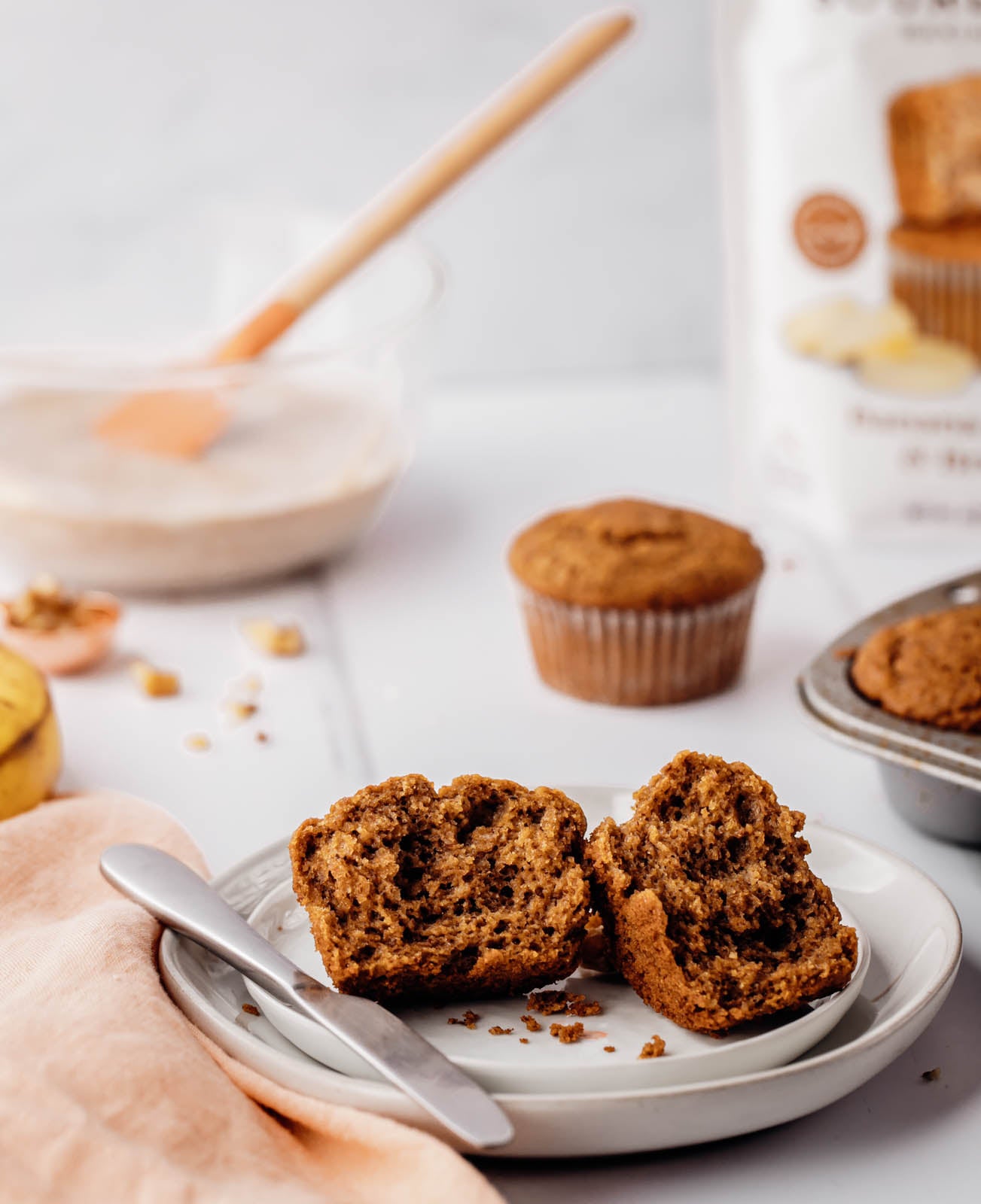 sourdough banana muffins